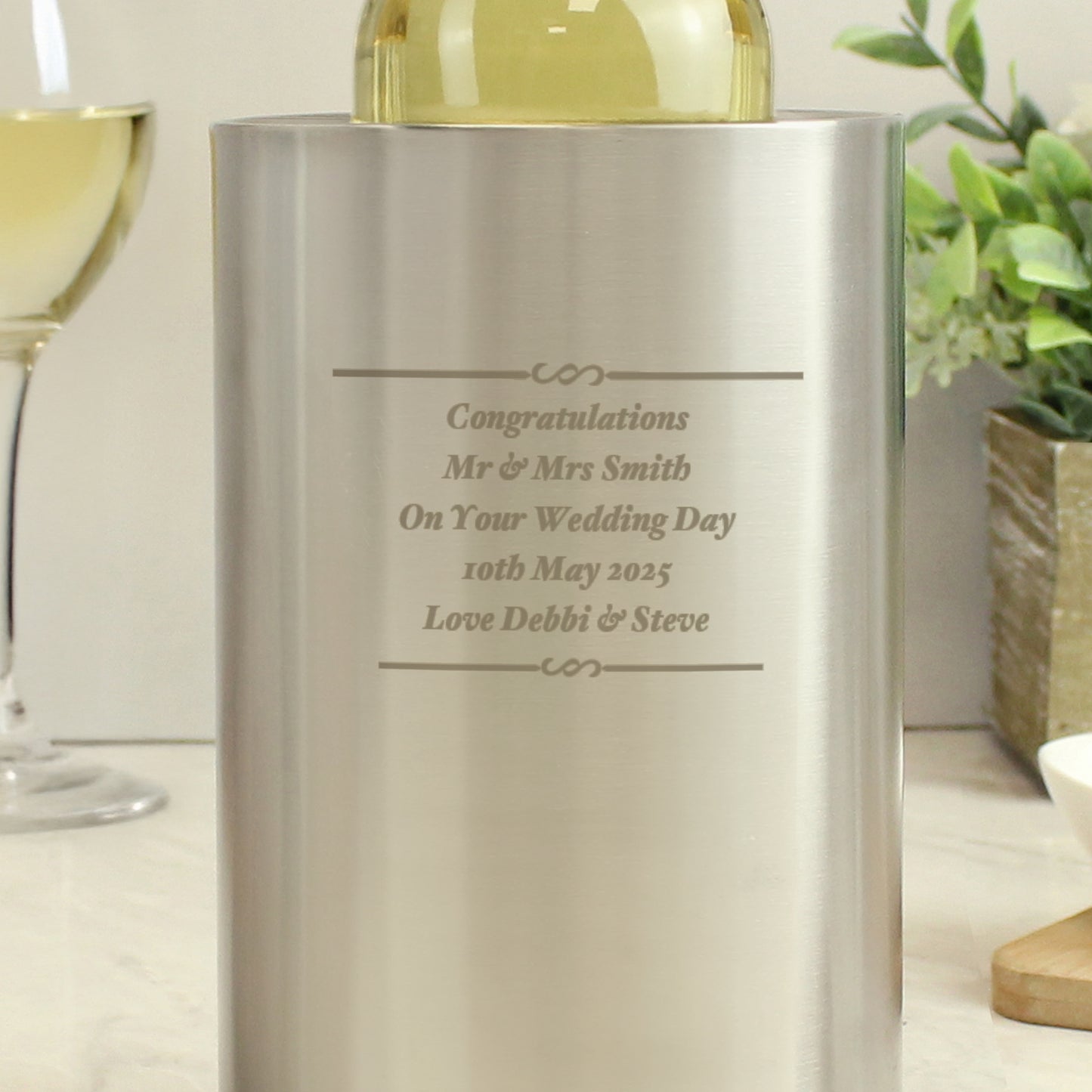 Personalised Any Message Wine Cooler