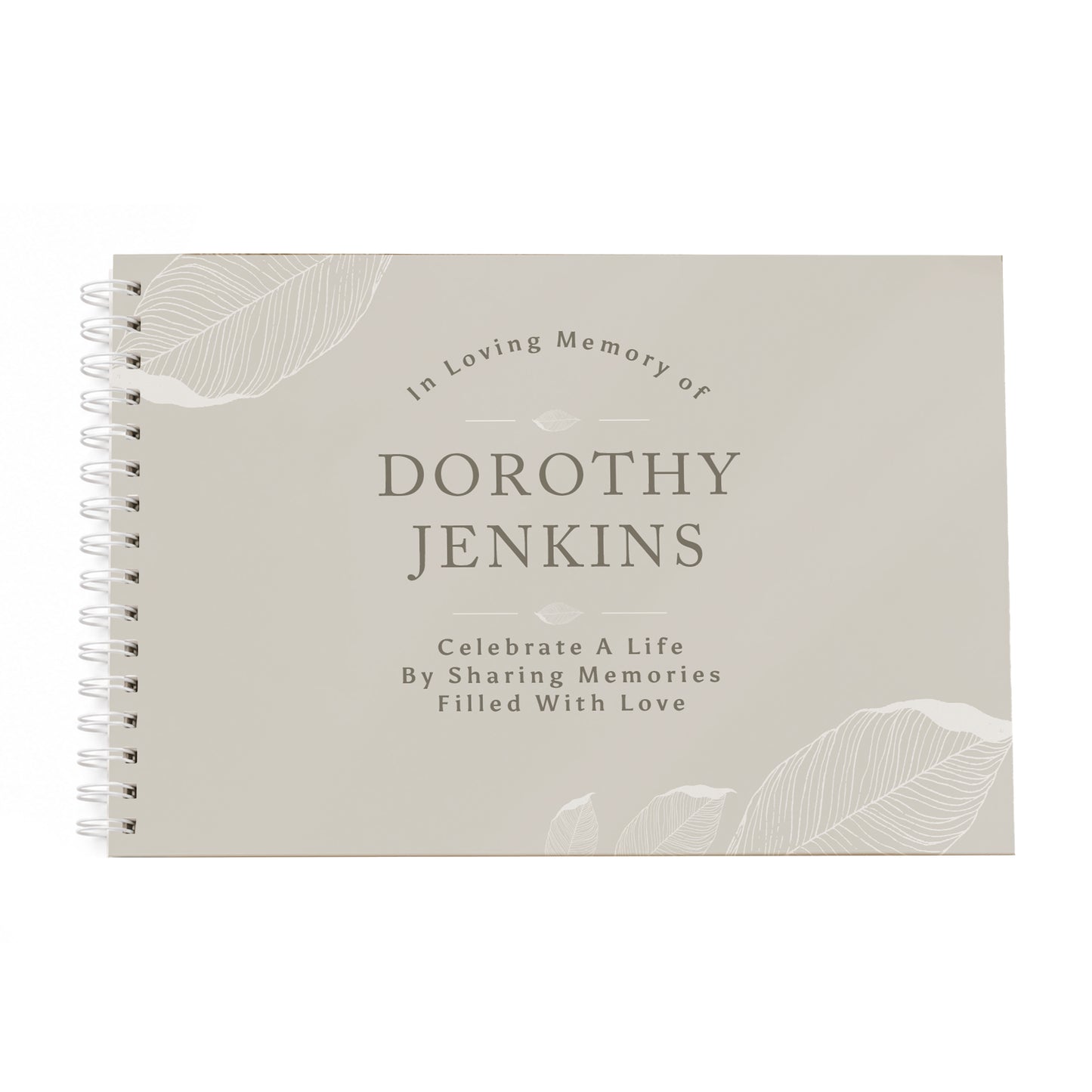 Personalised Memorial Guest Book
