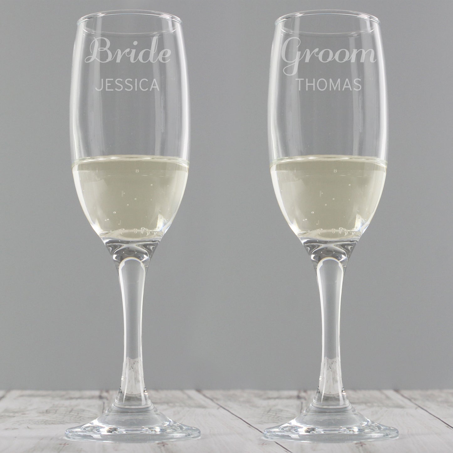 Personalised Classic Pair of Flutes