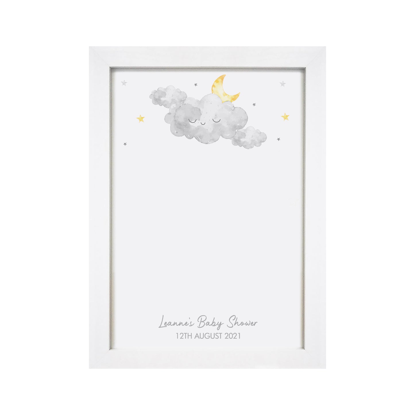 Personalised Cloud A4 Framed Print