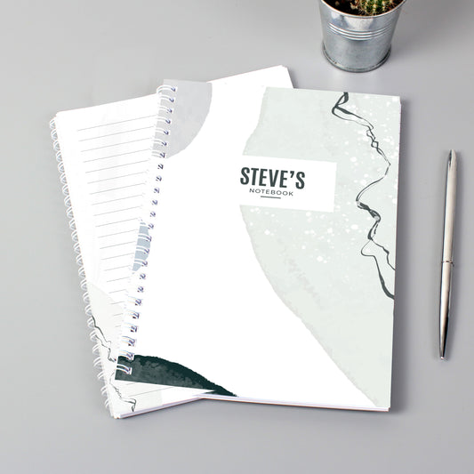 Personalised Abstract A5 Notebook