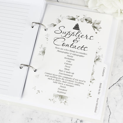 Personalised Autumnal Wedding Planner