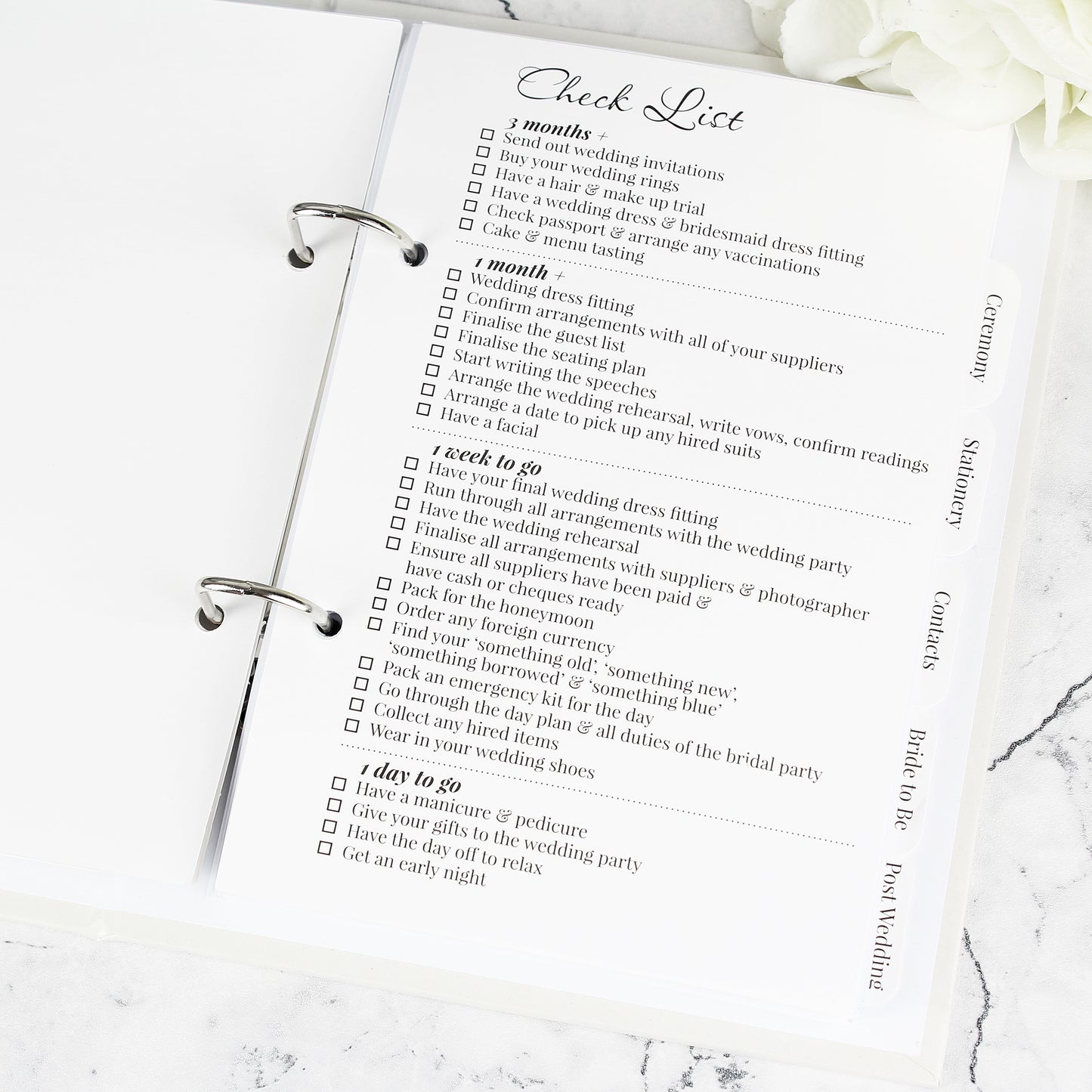 Personalised Autumnal Wedding Planner