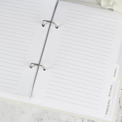 Personalised Botanical Border Wedding Planner