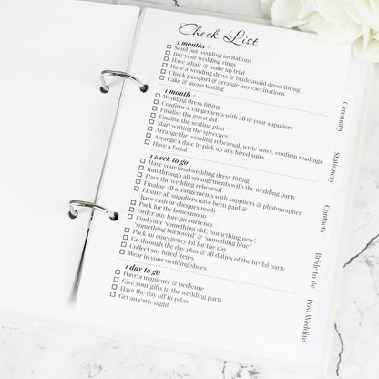 Personalised Botanical Border Wedding Planner