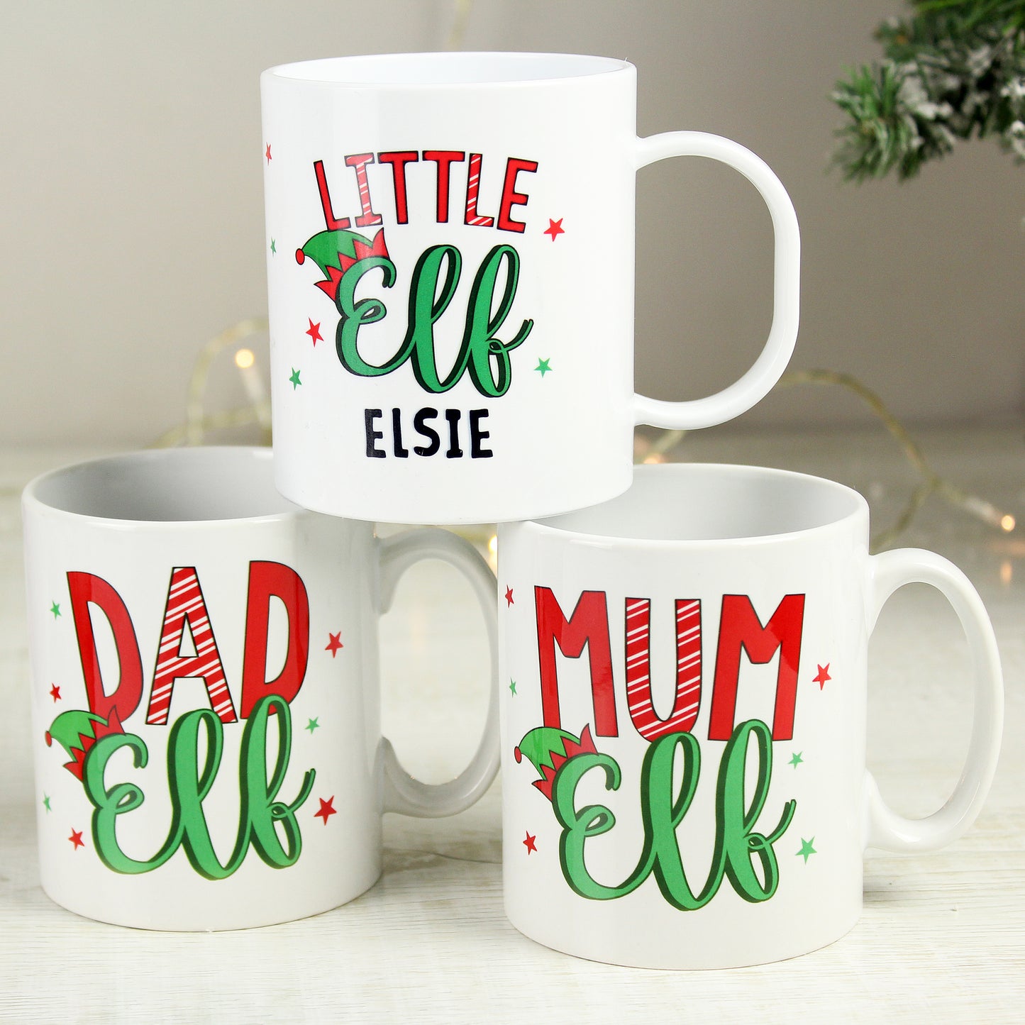 Personalised Mum Elf Mug