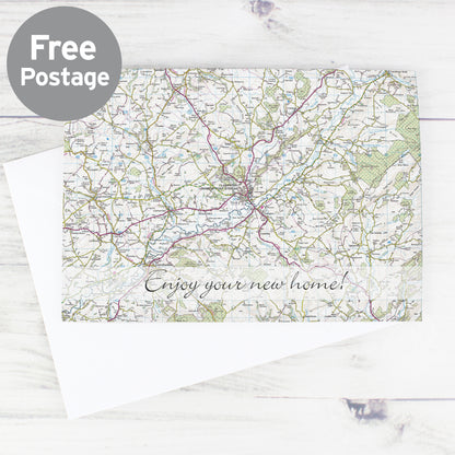 Personalised Present Day Map Card