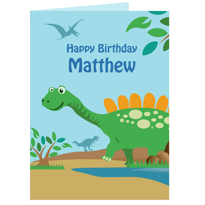 Personalised Dinosaur Card