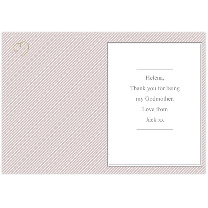 Personalised I Am Glad... Godmother Card