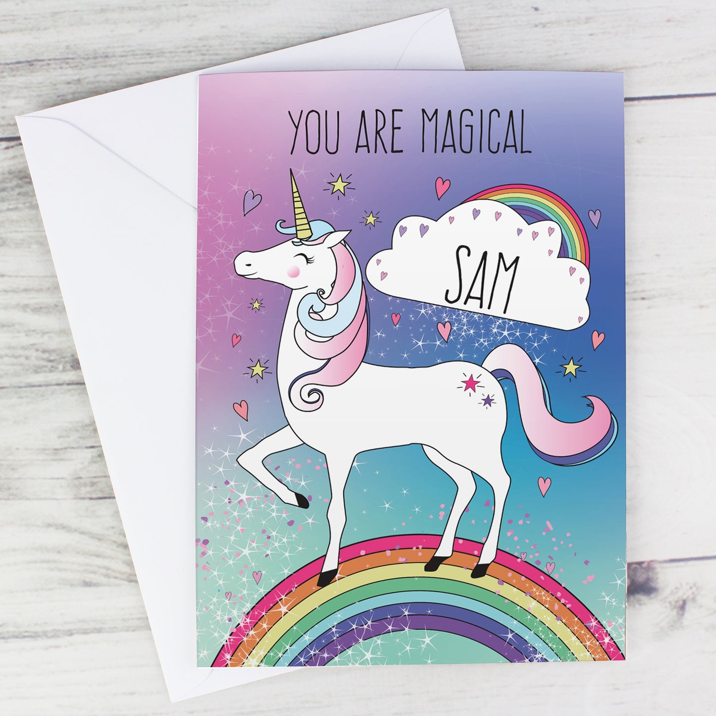 Personalised Unicorn Card