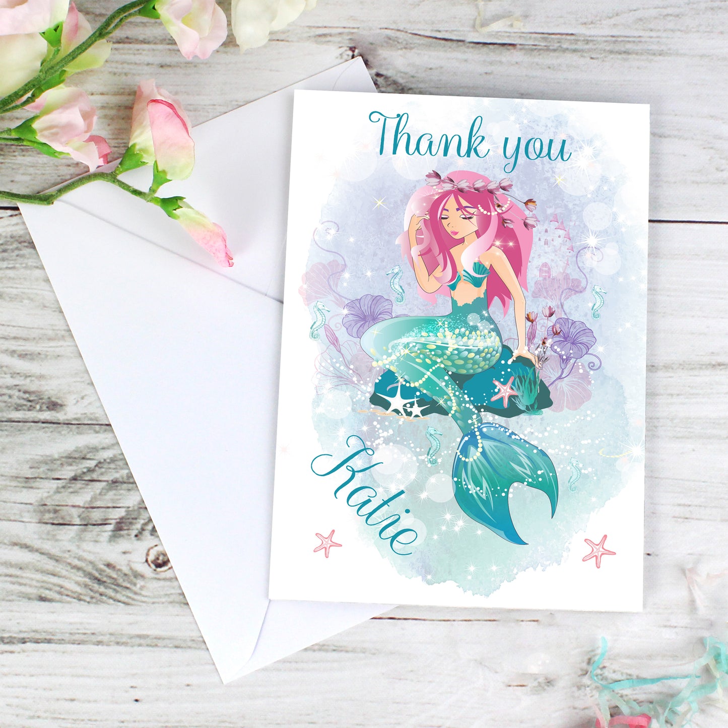 Personalised Mermaid Card