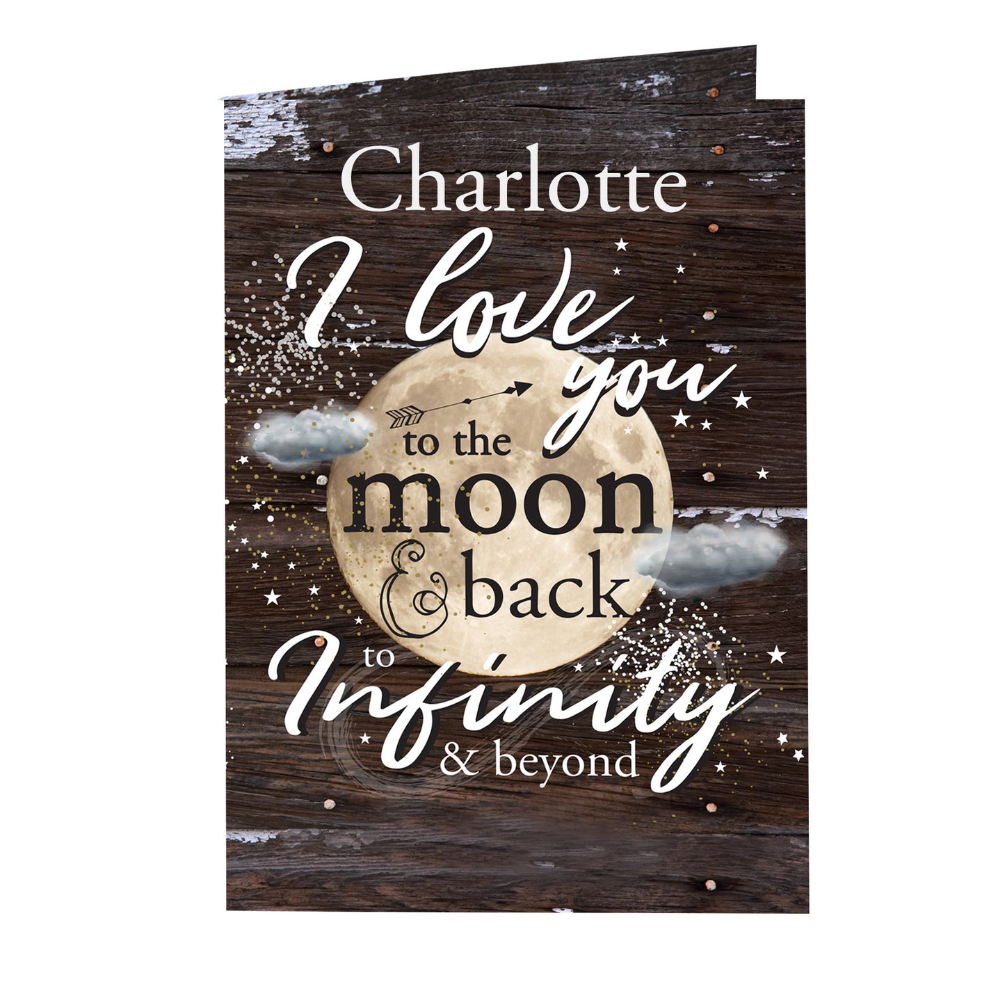 Personalised To the Moon & Infinity... Card