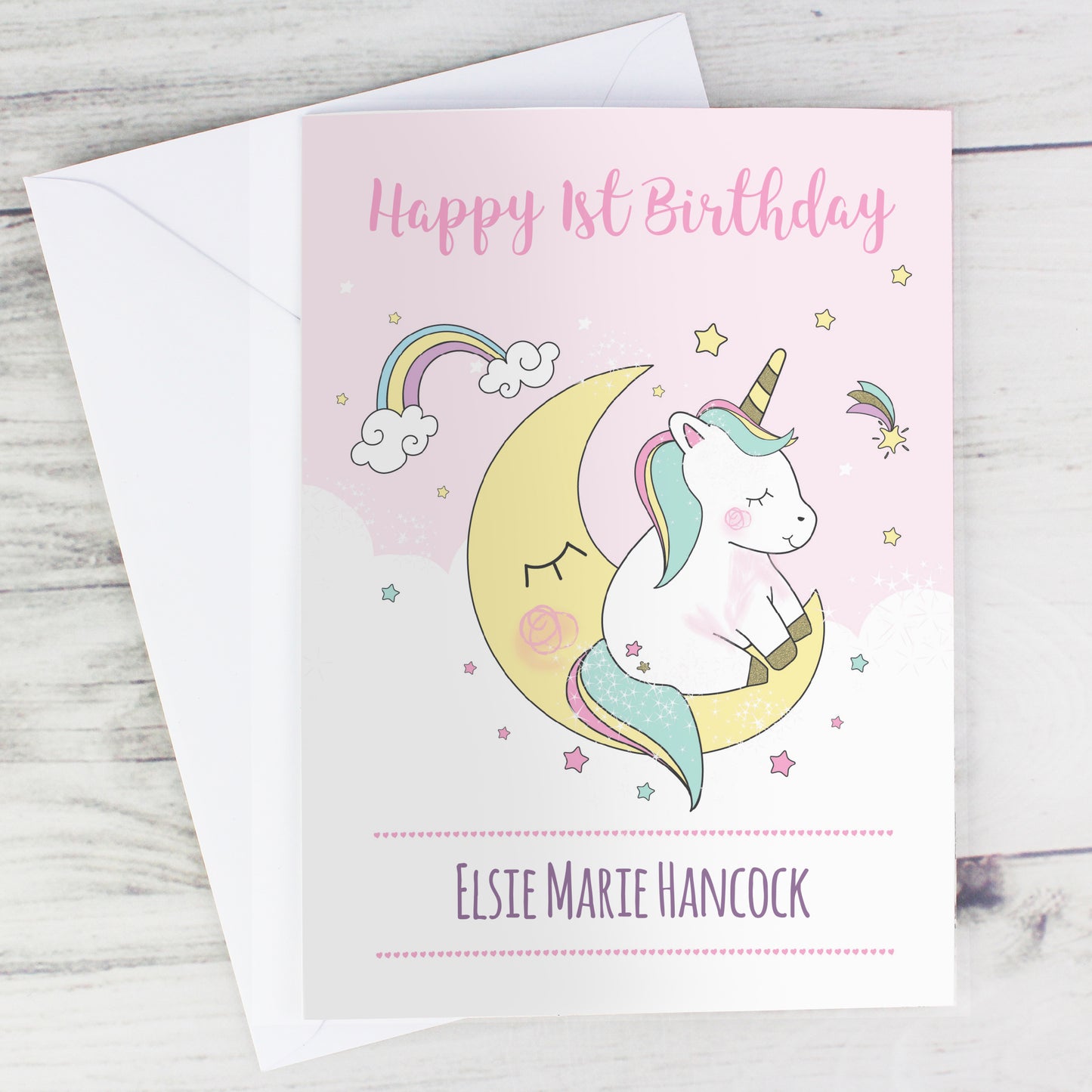 Personalised Baby Unicorn Card