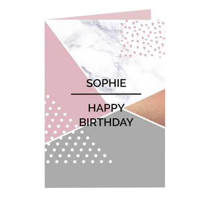 Personalised Geometric Card