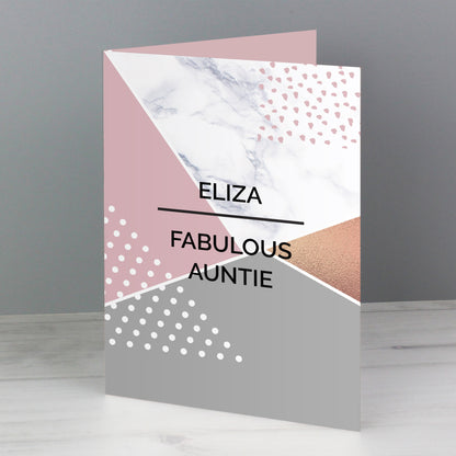 Personalised Geometric Card