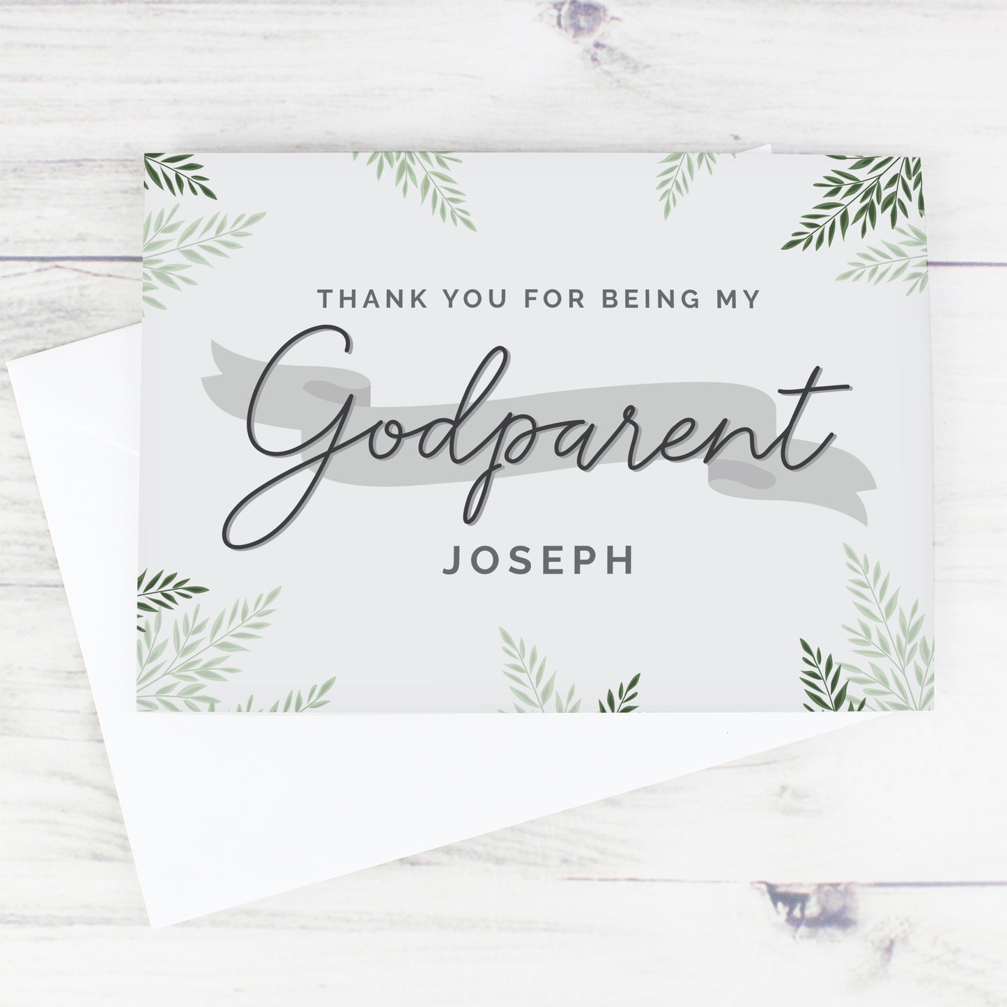 Personalised Godparent Card