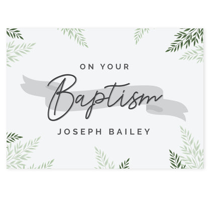 Personalised Baptism Card