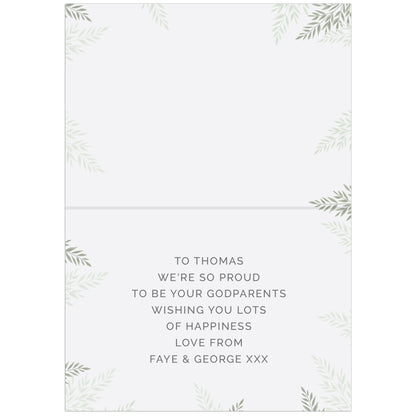 Personalised Baptism Card