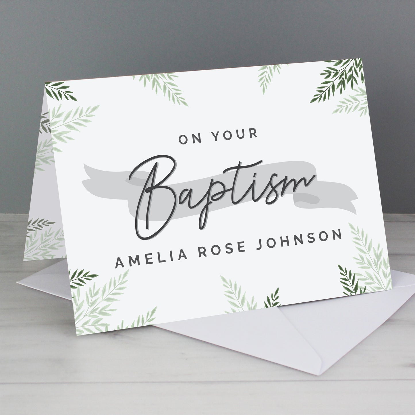 Personalised Baptism Card