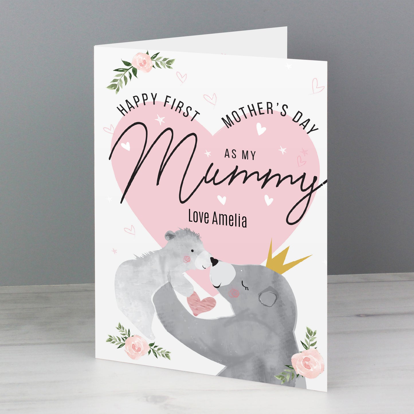 Personalised 1st Mother's Day Mama Bear Card