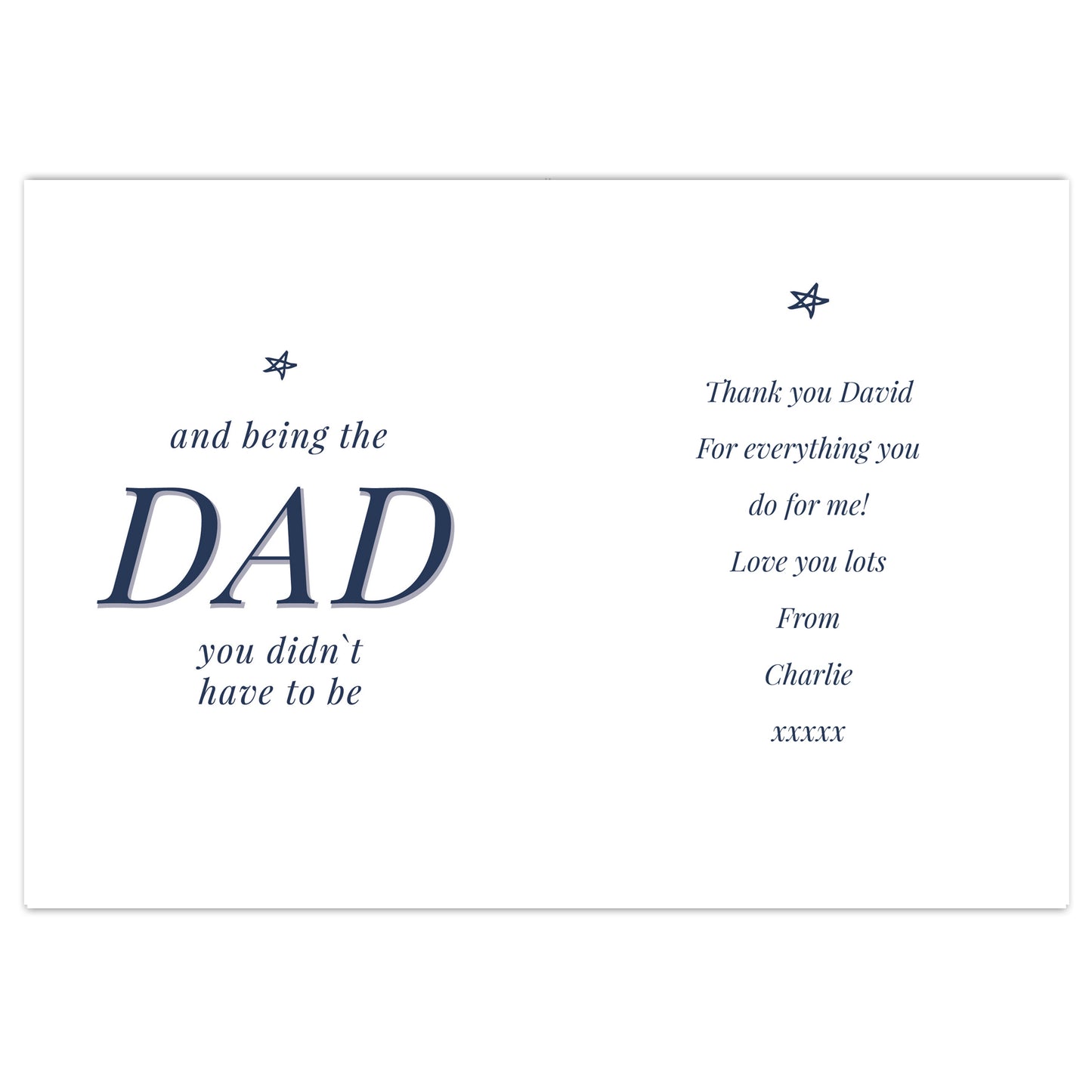 Personalised Stepdad Card