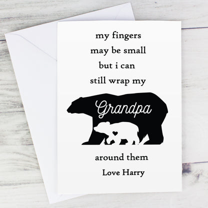 Personalised Fingers may be small Card