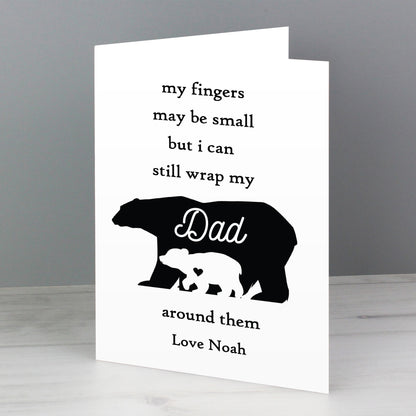 Personalised Fingers may be small Card