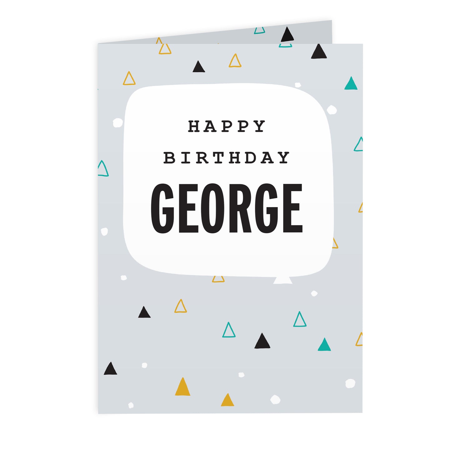 Personalised Geo Birthday Card