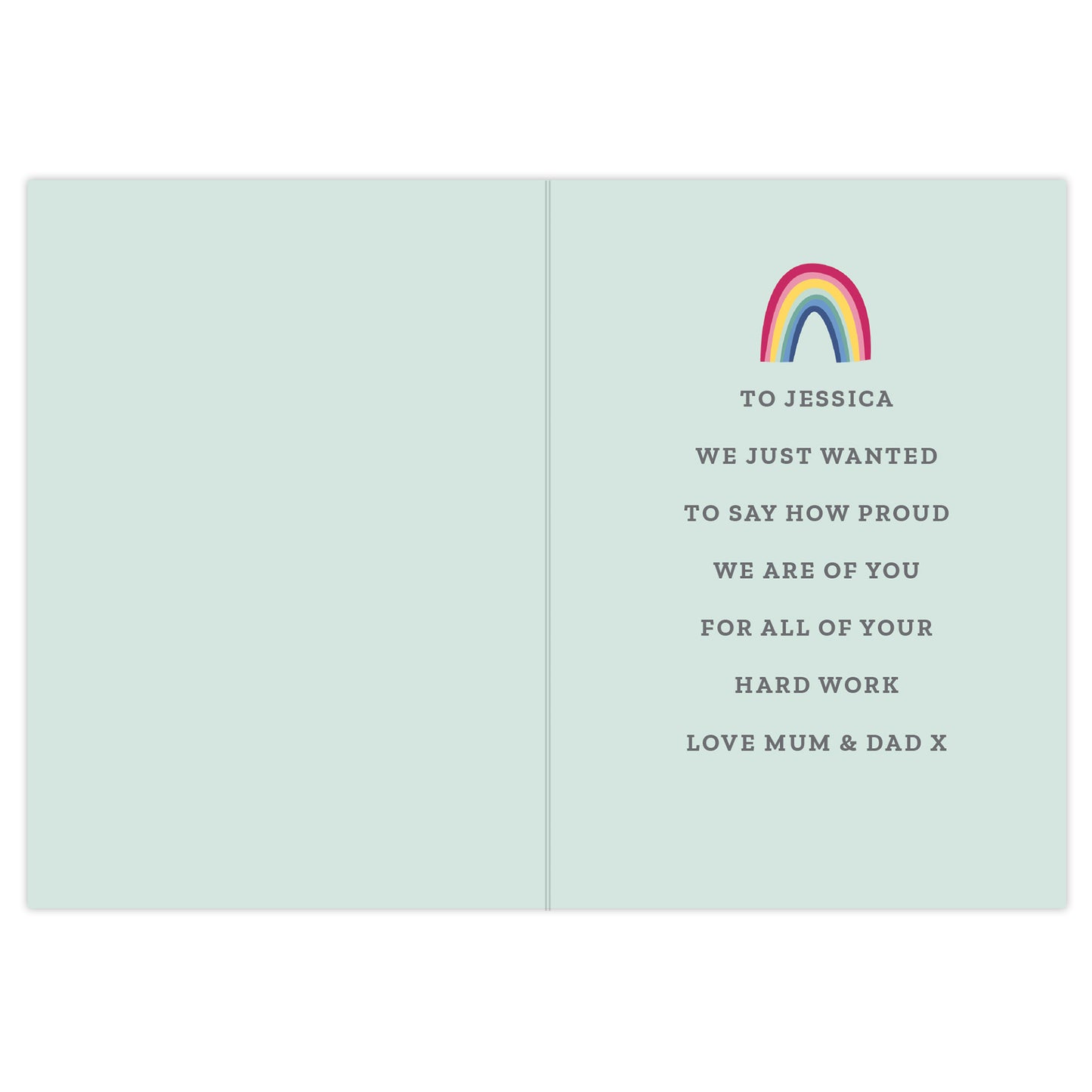 Personalised Rainbow Card