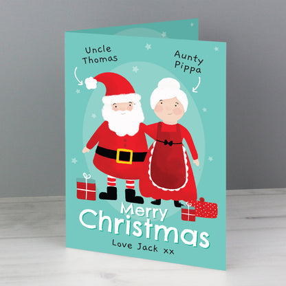 Personalised Mr & Mrs Claus Card