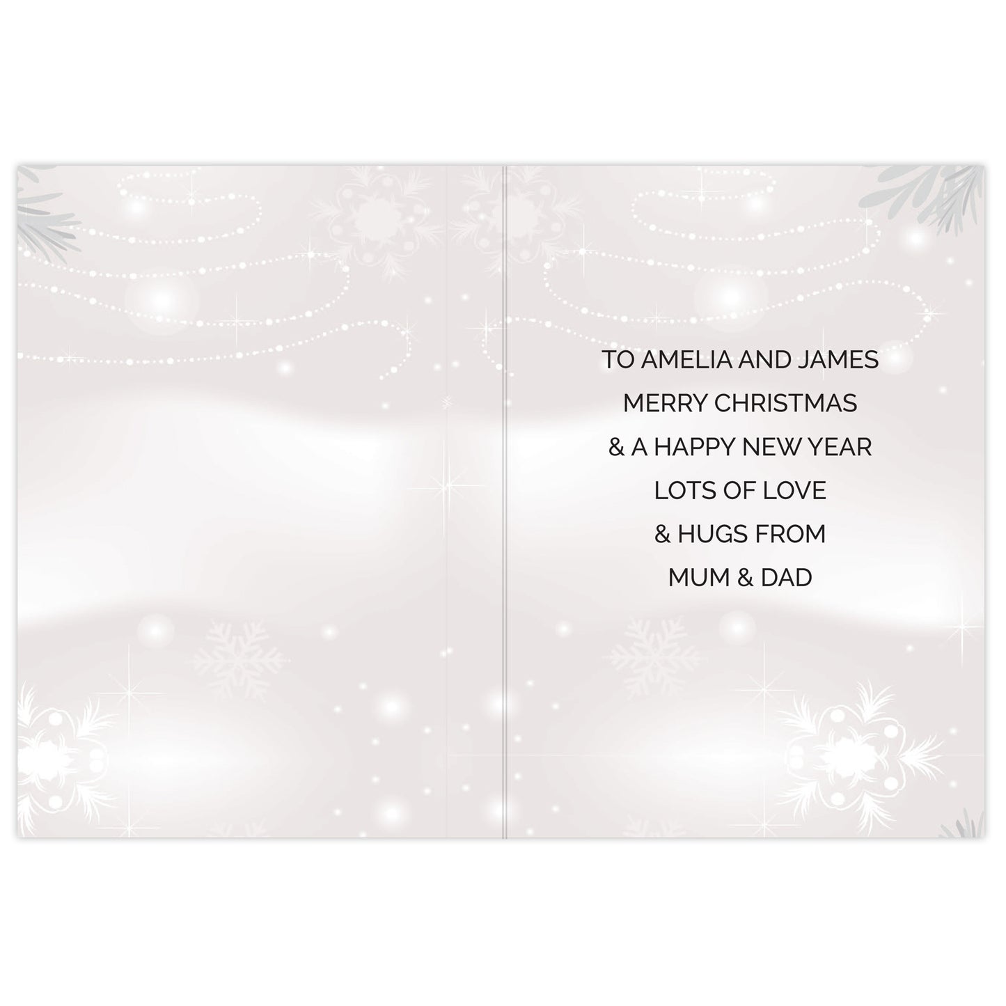 Personalised Christmas Snow Globe Card