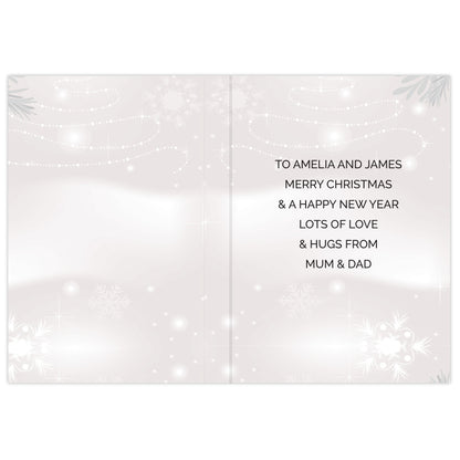 Personalised Christmas Snow Globe Card