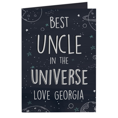 Personalised Best... In The Universe Card