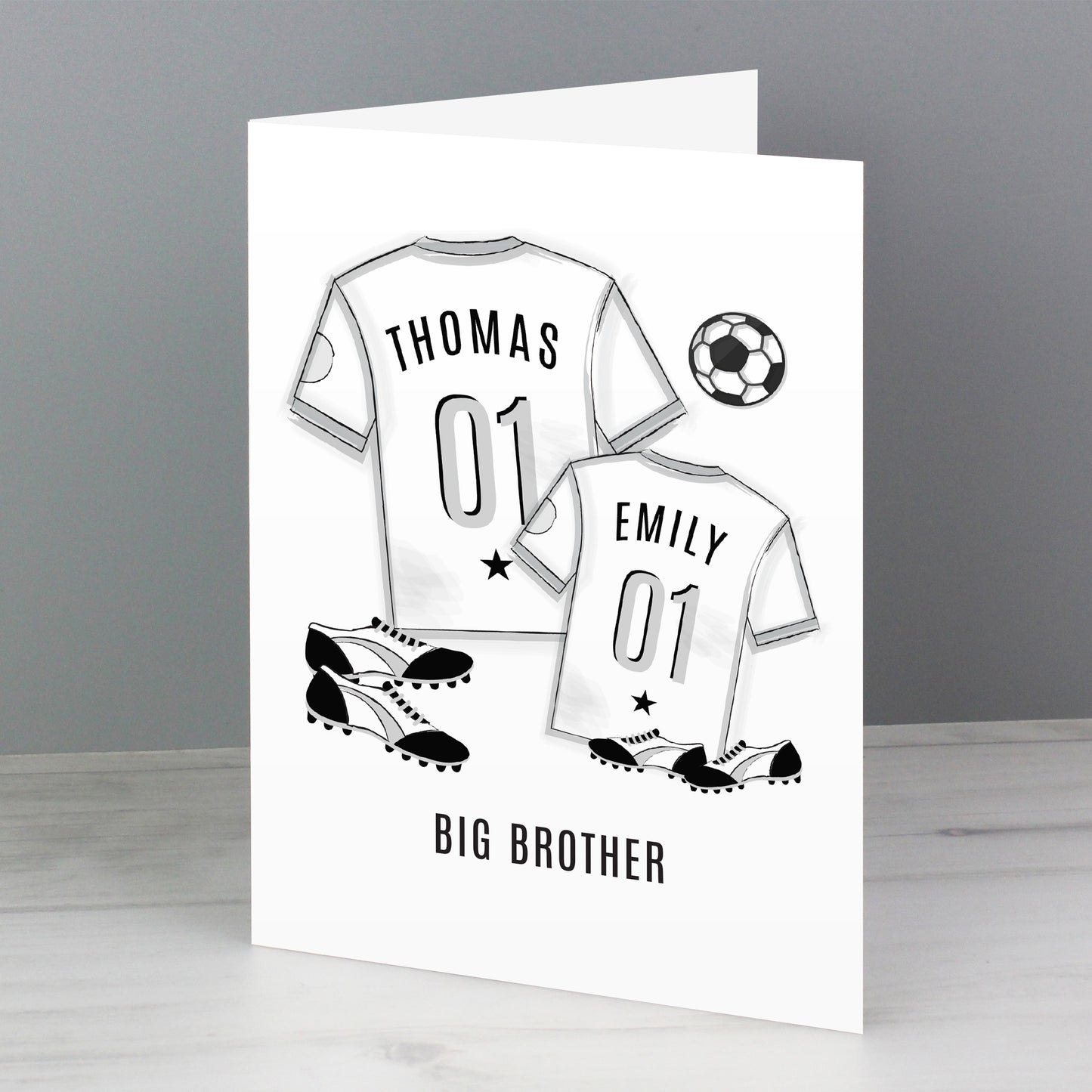 Personalised Football Mini Me Card