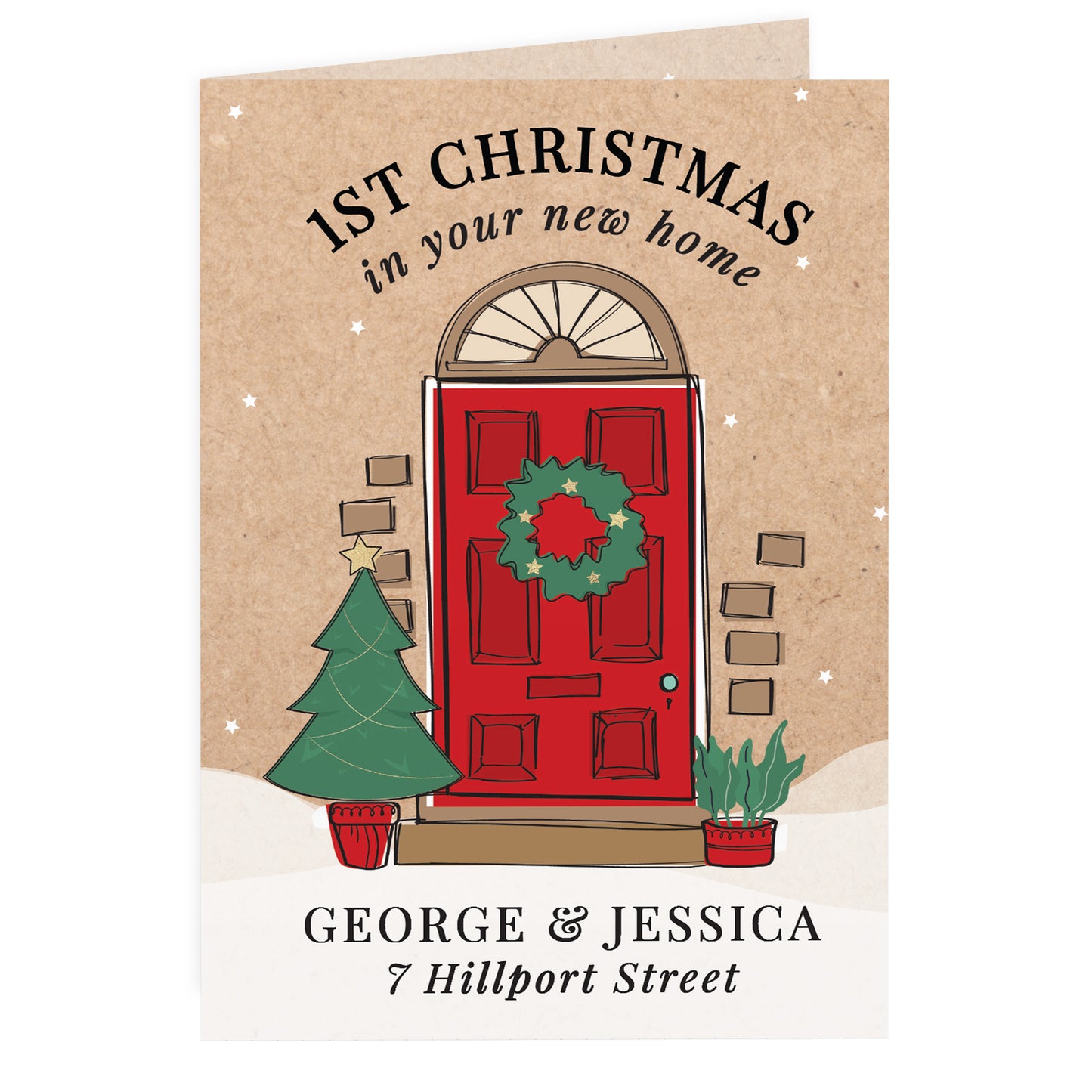 Personalised 1st Christmas In Your New Home Card