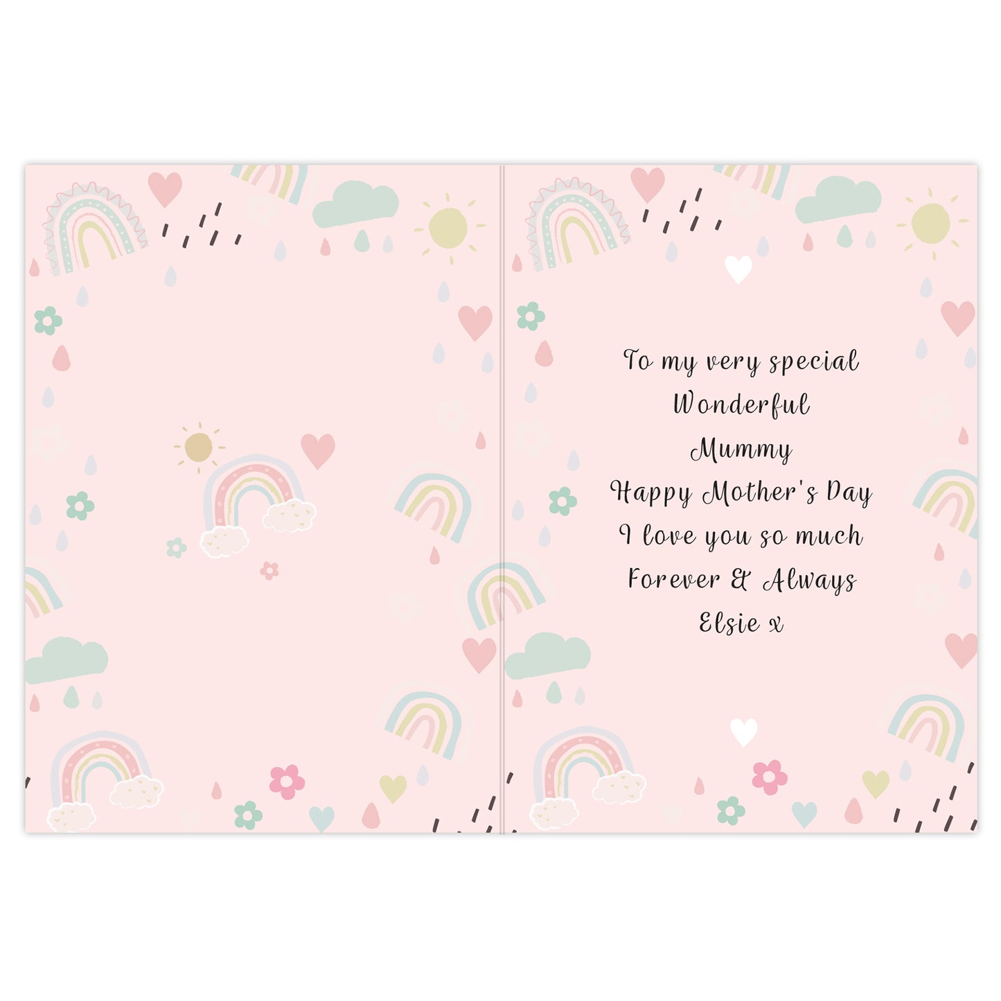 Personalised Rainbows & Sunshine Card