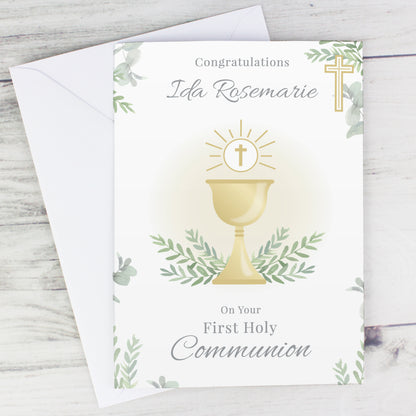 Personalised First Holy Communion Card