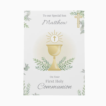 Personalised First Holy Communion Card