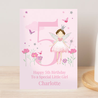 Personalised Fairy Princess Birthday Card