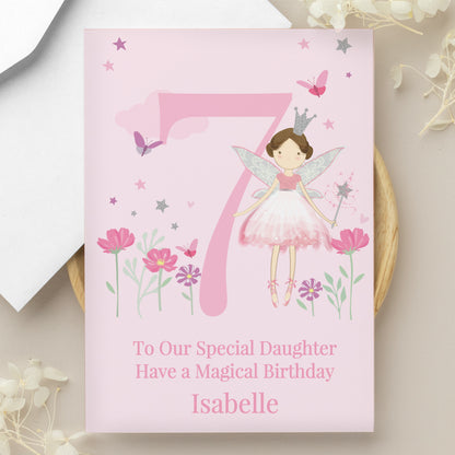 Personalised Fairy Princess Birthday Card