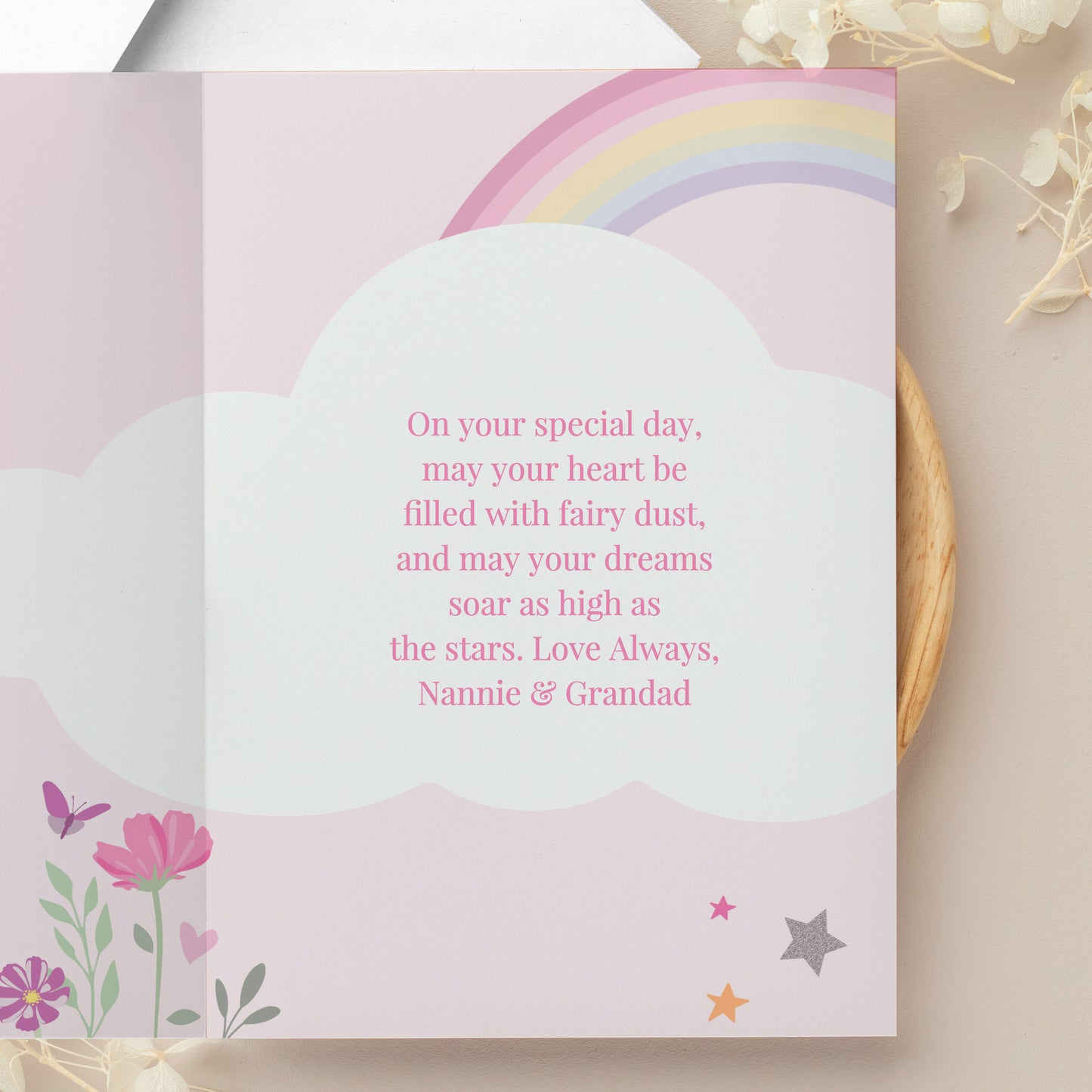 Personalised Fairy Princess Birthday Card