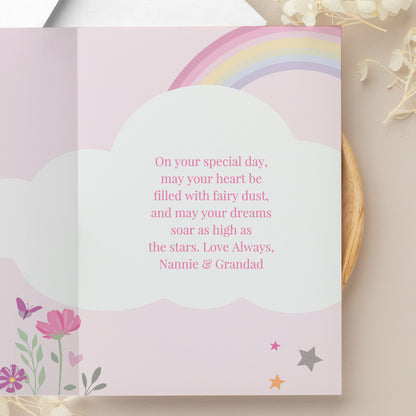 Personalised Fairy Princess Birthday Card