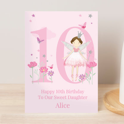 Personalised Fairy Princess Birthday Card
