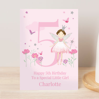Personalised Fairy Princess Birthday Card