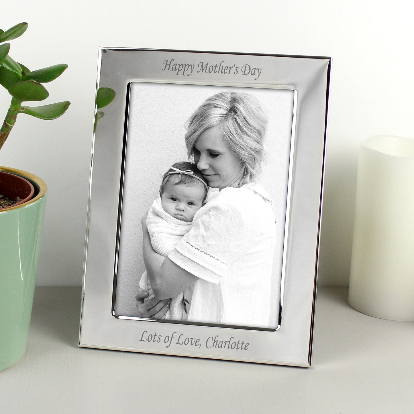 Personalised Silver Plated 6x4 Photo Frame