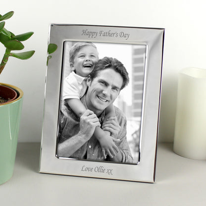 Personalised Silver Plated 6x4 Photo Frame