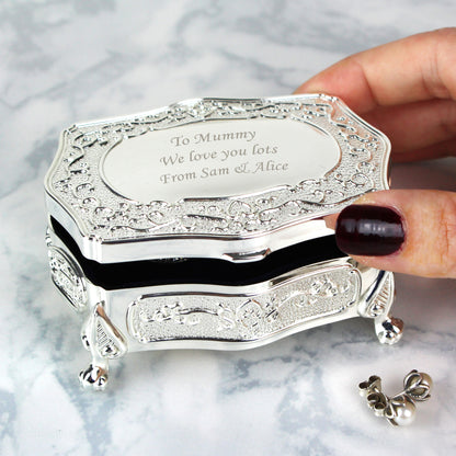 Personalised Small Antique Trinket Box