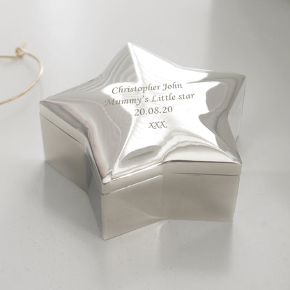 Personalised Star Trinket Box