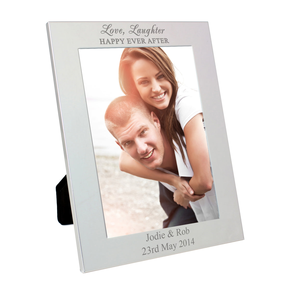 Personalised Silver 5x7 Happy Ever After Photo Frame
