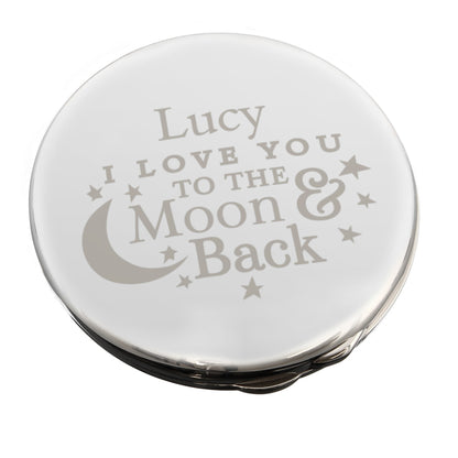 Personalised To the Moon and Back... Compact Mirror